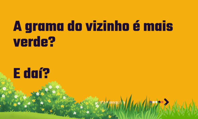 Comparação com a vida de outras pessoas